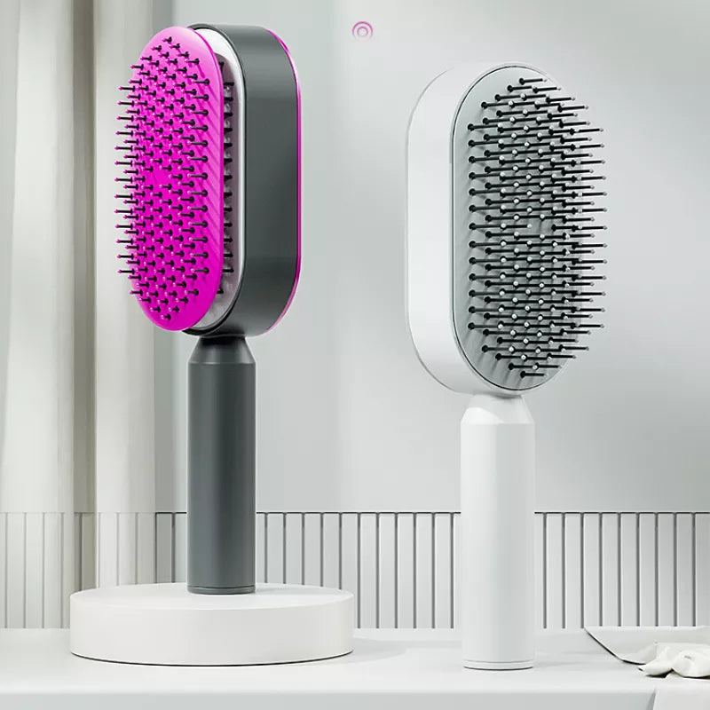 Self-Cleaning Hairbrush: Women's Massage Comb