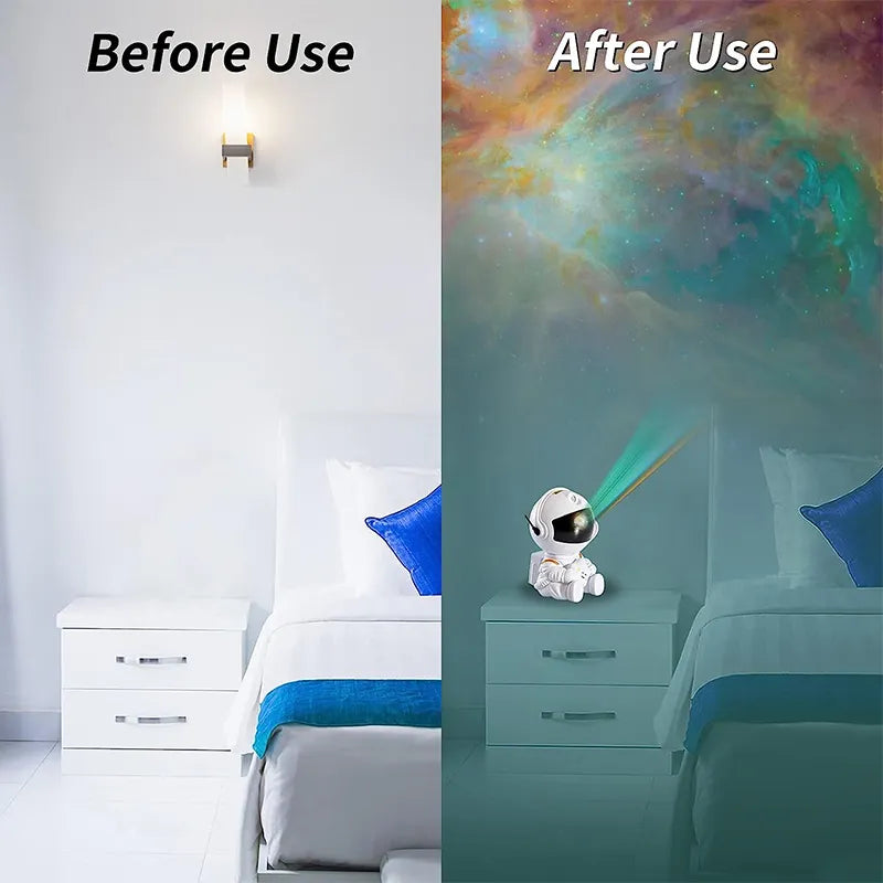 CosmicGadget Astronaut Star Projector LED Night Light