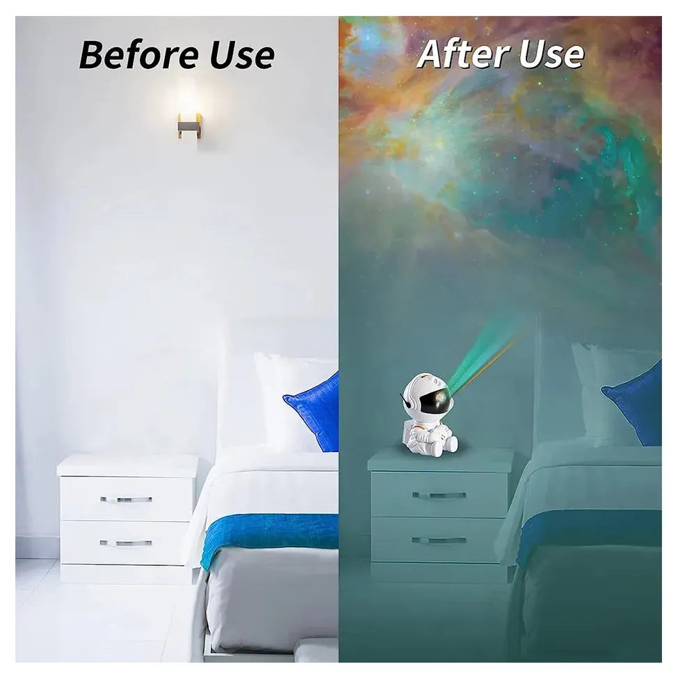 CosmicGadget Astronaut Star Projector LED Night Light