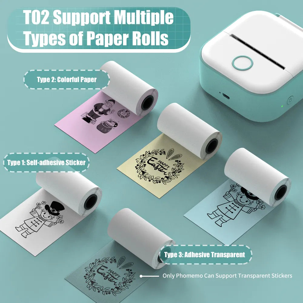 Phomemo T02 Mini Wireless Pocket Printer